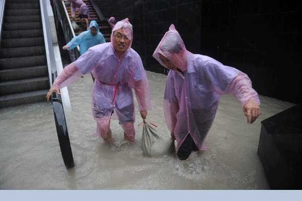 Red alert for torrential rain issued in Guiyang