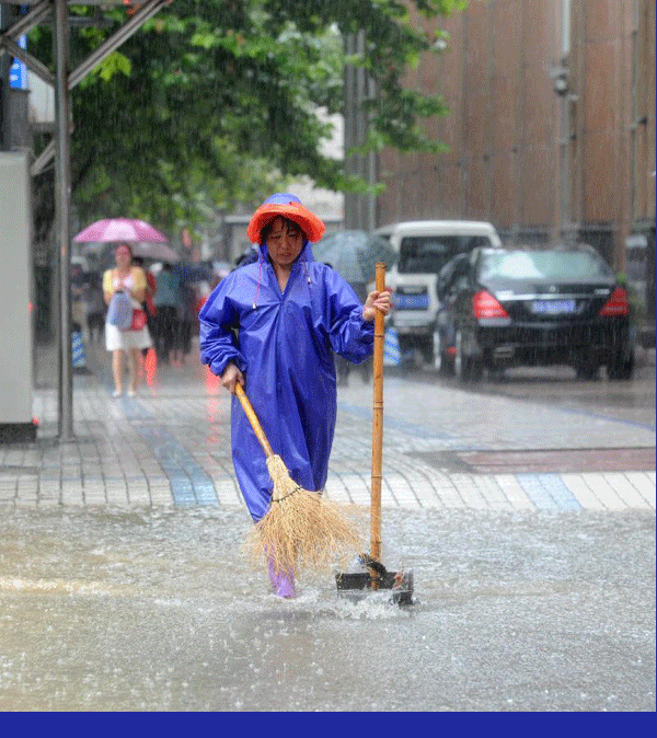 Red alert for torrential rain issued in Guiyang