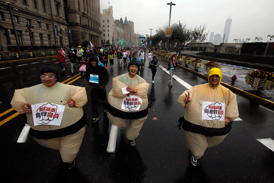 Moments from 2014 Shanghai Marathon