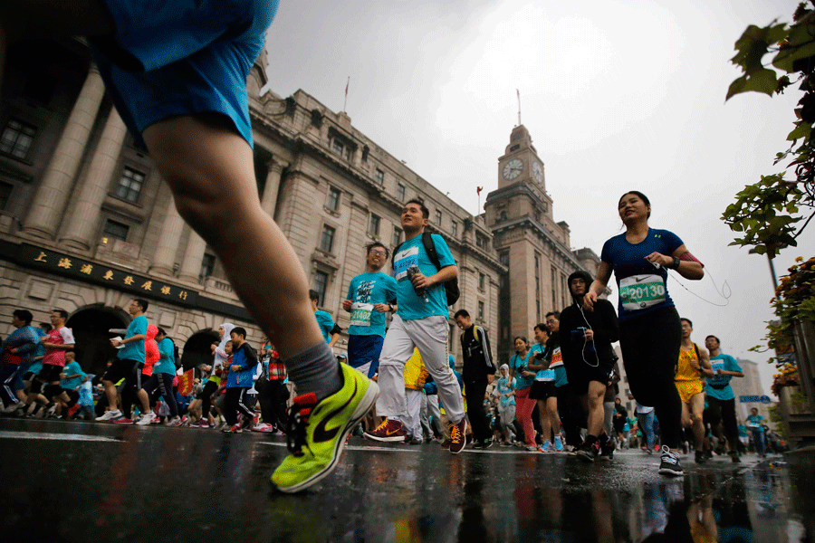 Moments from 2014 Shanghai Marathon