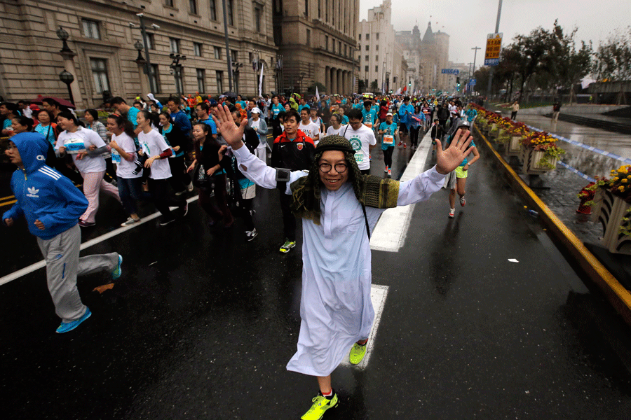 Moments from 2014 Shanghai Marathon