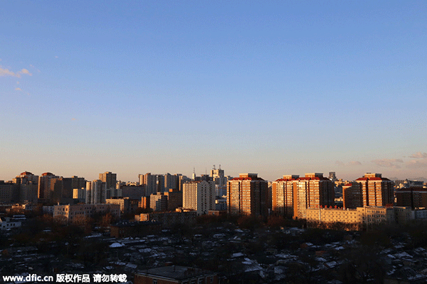 Beijing back to blue sky