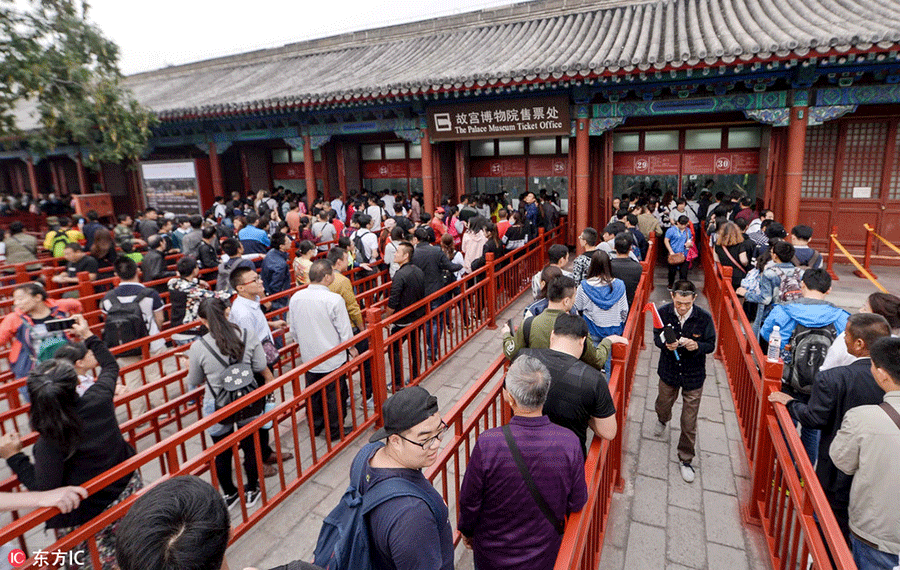 Palace Museum tickets sold out in 2 hours on the second day of holiday