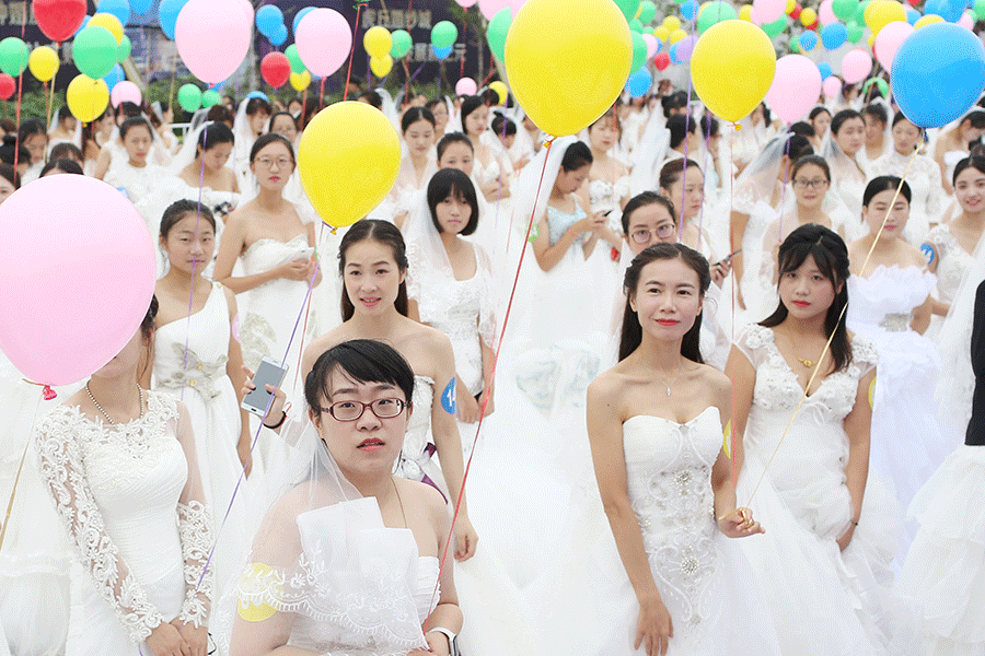 Here come the brides