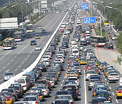 Beijing city traffic