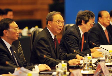 China and Japan held their first high-level economic dialogue in Beijing on Saturday.