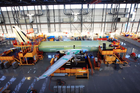 First made-in-China Airbus assembled