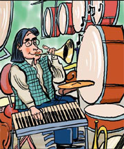 Handyman can play 24 instruments together