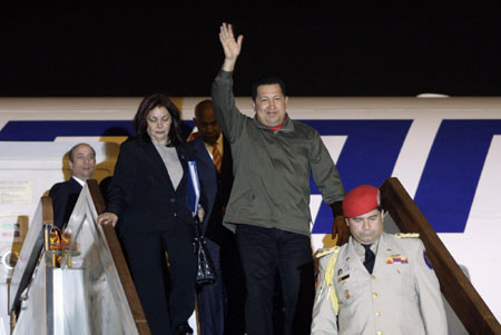 Venezuelan President Hugo Chavez in Beijing