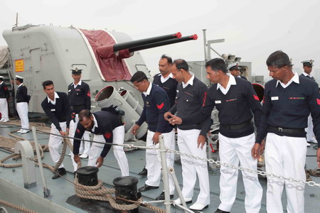 Bangladeshi destroyer arrives for 1st China visit