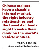 Carmakers maturing, but can they go global?