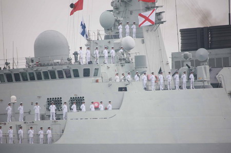 Navy's fleet parade in Qingdao