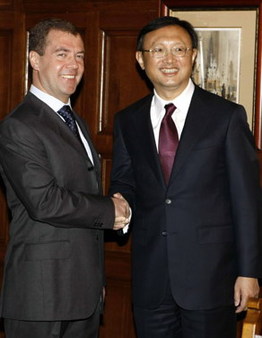 Russia pleased with development of relations with China