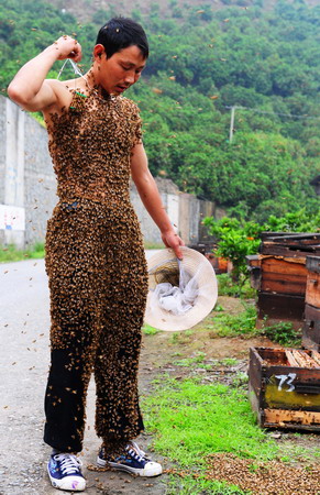 Bee-keeper's creepy coat