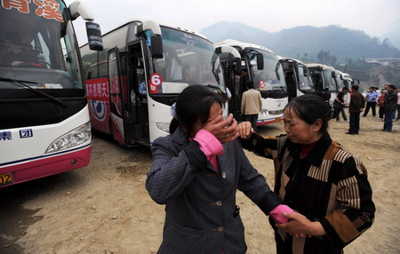 One year on, quake zone moves on