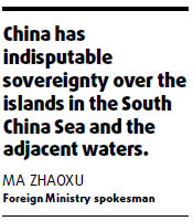 China rejects bid to redraw maritime border