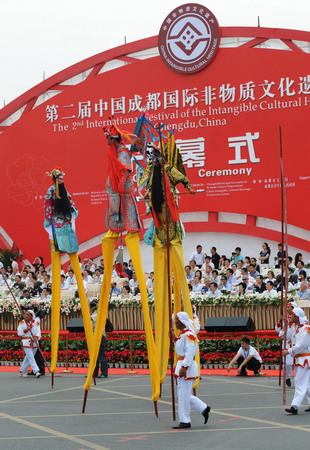 Intangible cultural heritage festival in Chengdu