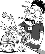 Snake bites man after soaking 2 months in bottle
