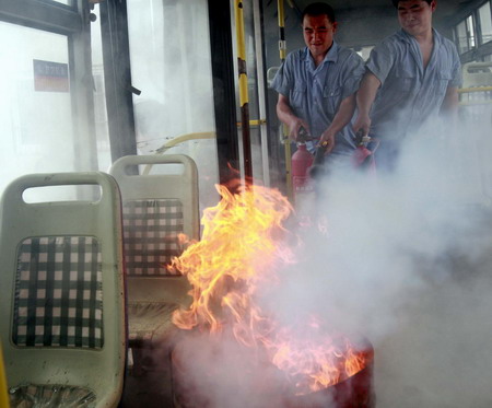 Shanghai kicks off bus emergency drill