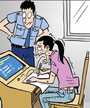 Woman goes high-tech to cheat on driving test
