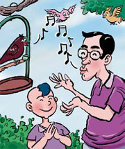 Ventriloquist can imitate 50 different bird sounds