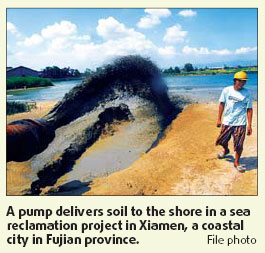 State firms, govts behind illegal sea reclamation