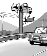 Destroyed car on highway eye opener for drivers