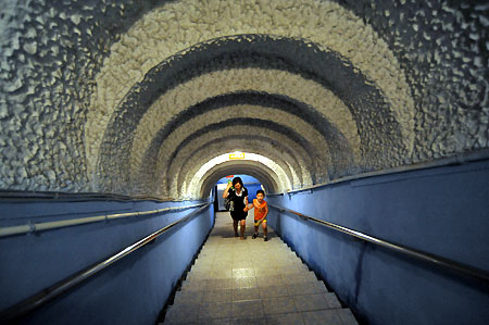 Find a bomb shelter to escape summer sun