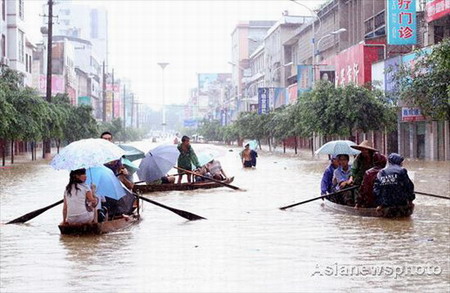 Rainstorms hit Guangxi