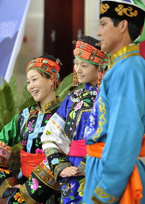 Herdsmen's catwalk show in inner Mongolia