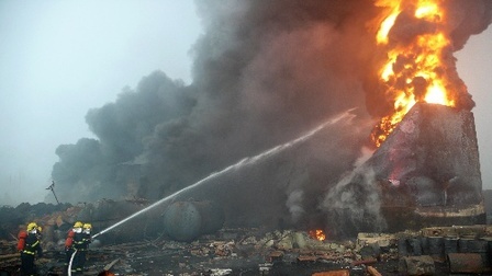 Two chemical plant explosions kill 5, injure over 100