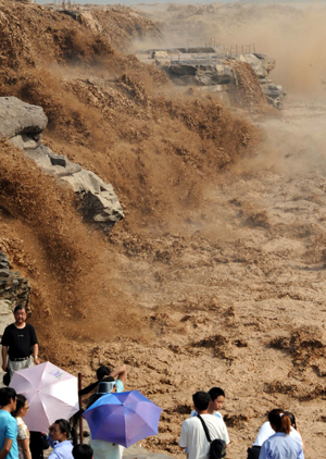 Yellow River turns yellower