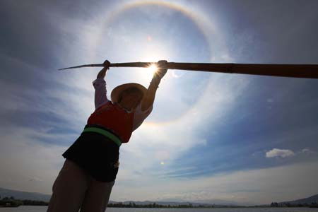 Beautiful solar halo in Dali, Yunnan