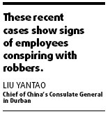 'Business owners being targeted in South Africa'