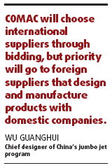 Jumbo jet project boon to suppliers
