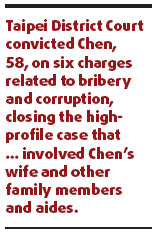 Chen and wife get life for corruption