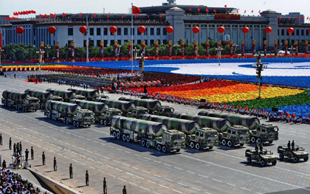 New weapons displayed during the 60th anniversary parade