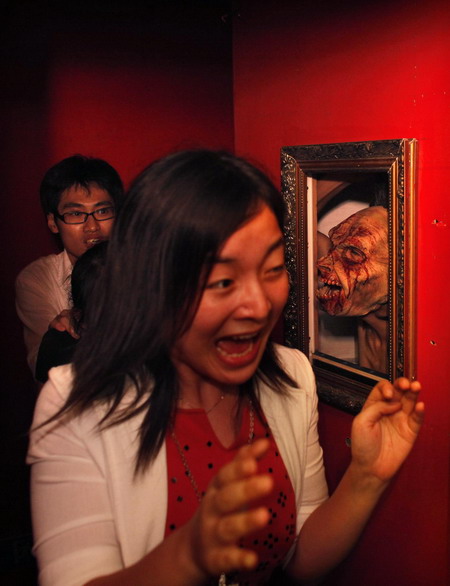 It scares me! First haunted house opens in mainland