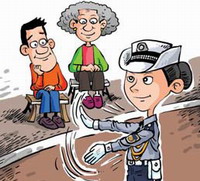 Residents flock to see policewomen debut
