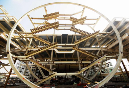 Expo pavilion construction set for completion this year