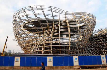 Expo pavilion construction set for completion this year