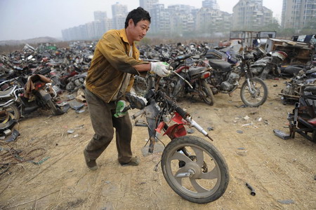New ban on motorbikes in E.China