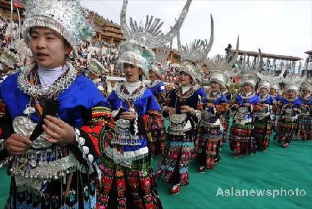 China's Minority Miao celebrate Miao Festival
