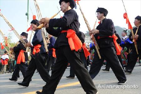 China's Minority Miao celebrate Miao Festival
