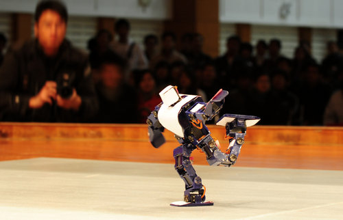 Robot contest at Anhui University