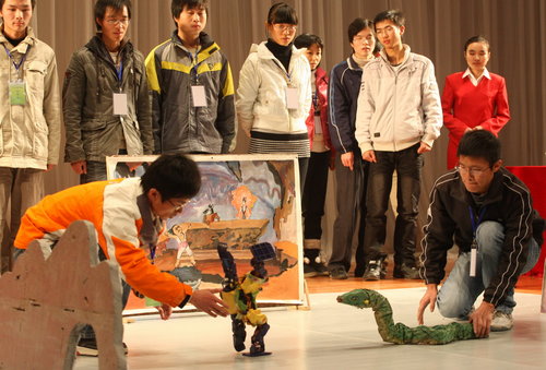 Robot contest at Anhui University