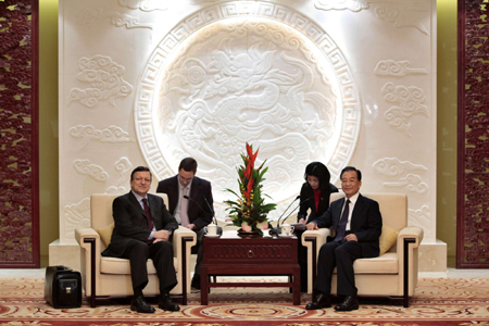 Chinese premier meets with EC president Barroso