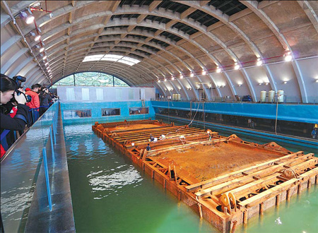 Ancient ship back in business