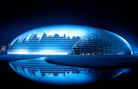 Snow-covered National Grand Theater