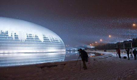 Snow-covered National Grand Theater